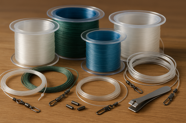 fishing line and leeder line